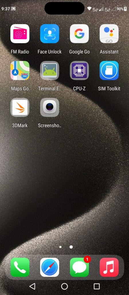 i15 Pro Max: Android OS Launcher (Image 2)