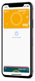 Suncorp PayLater card in Apple Pay on a iPhone